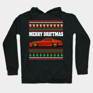 Mazda RX-7 FD Merry Driftmas Hoodie